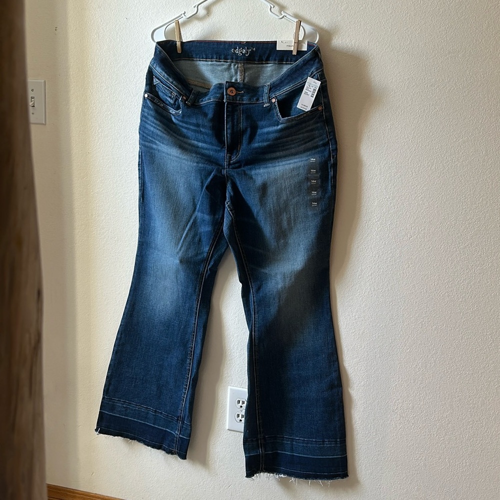 Women’s Edgely jeans, flare, high rise, curvy, 16W, short